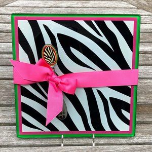 ZEBRA Print Platter with Matching Spreader - NWOT